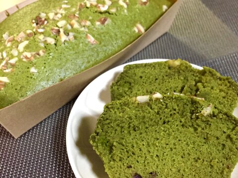 抹茶パウンドケーキ ホットケーキミックスで